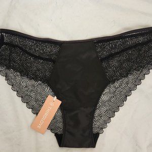 Third Love Luxe Lace Bikini in Black